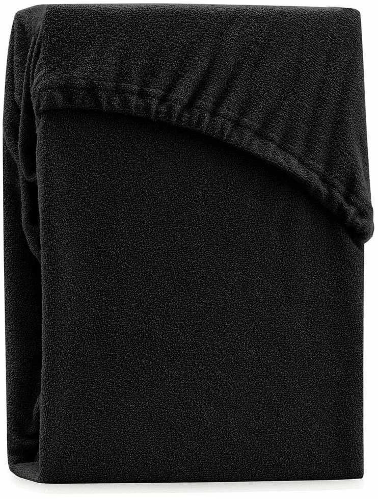 AmeliaHome Paklodė su guma 200–220×200+30 juoda AH Ruby