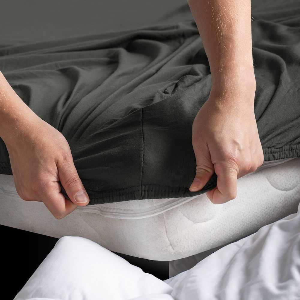 DecoKing Paklodė su guma 220–240 × 200 cm (+30 cm)