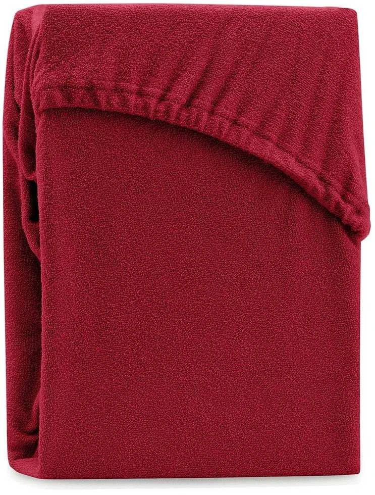 Paklodė su guma 220–240x220 cm bordo spalvos