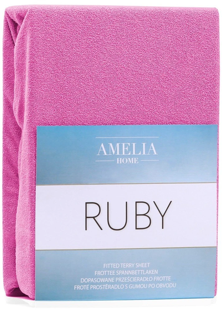 AmeliaHome Paklodė su guma AH Ruby Fuchsia62 80–90 × 200 + 30