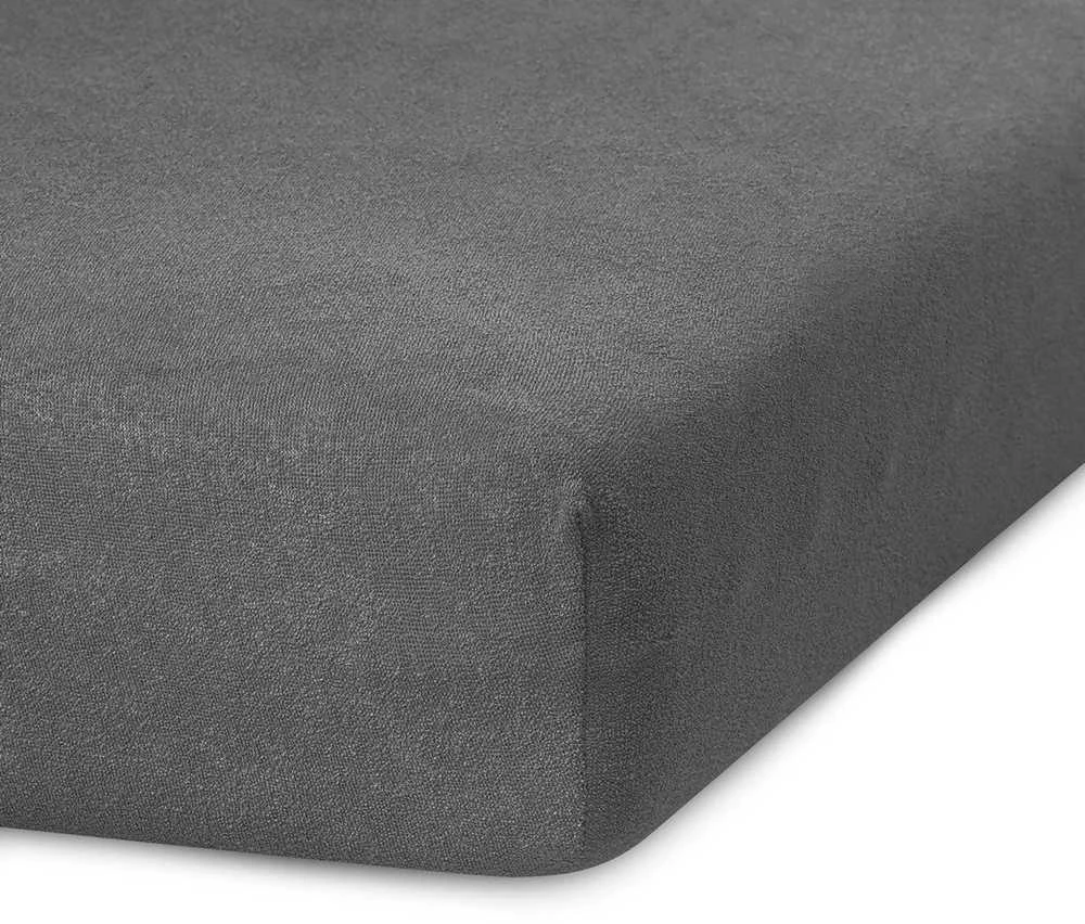 Paklodė su guma frotinė pilka Amelia Home Ruby