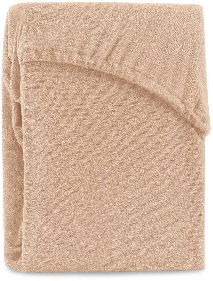 Paklodė su guma frotinė smėlio spalvos Amelia Home Ruby