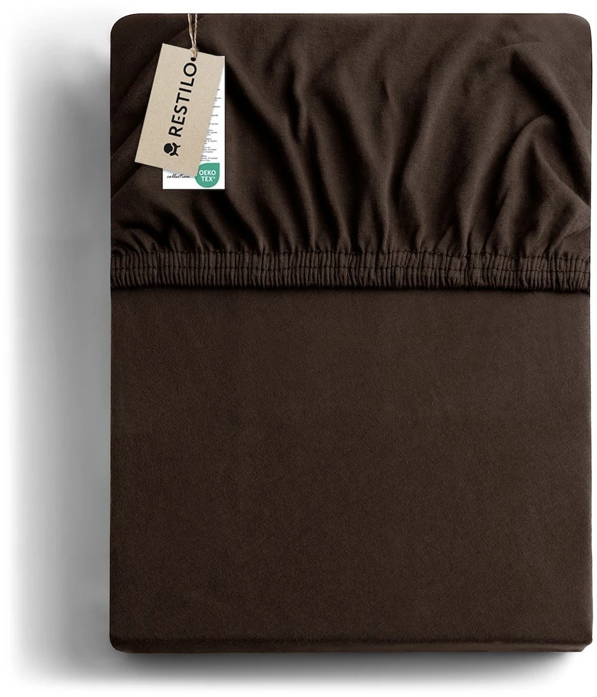 Paklodė DecoKing Amber 180-200x200+30 cm, spalva: šokoladinė