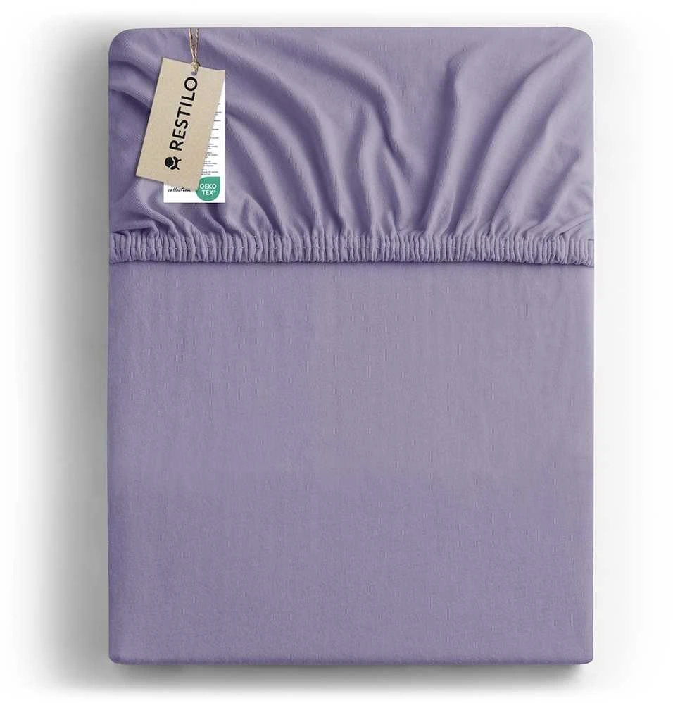 DecoKing Paklodė su guma šviesiai violetinė 100–120×200+30