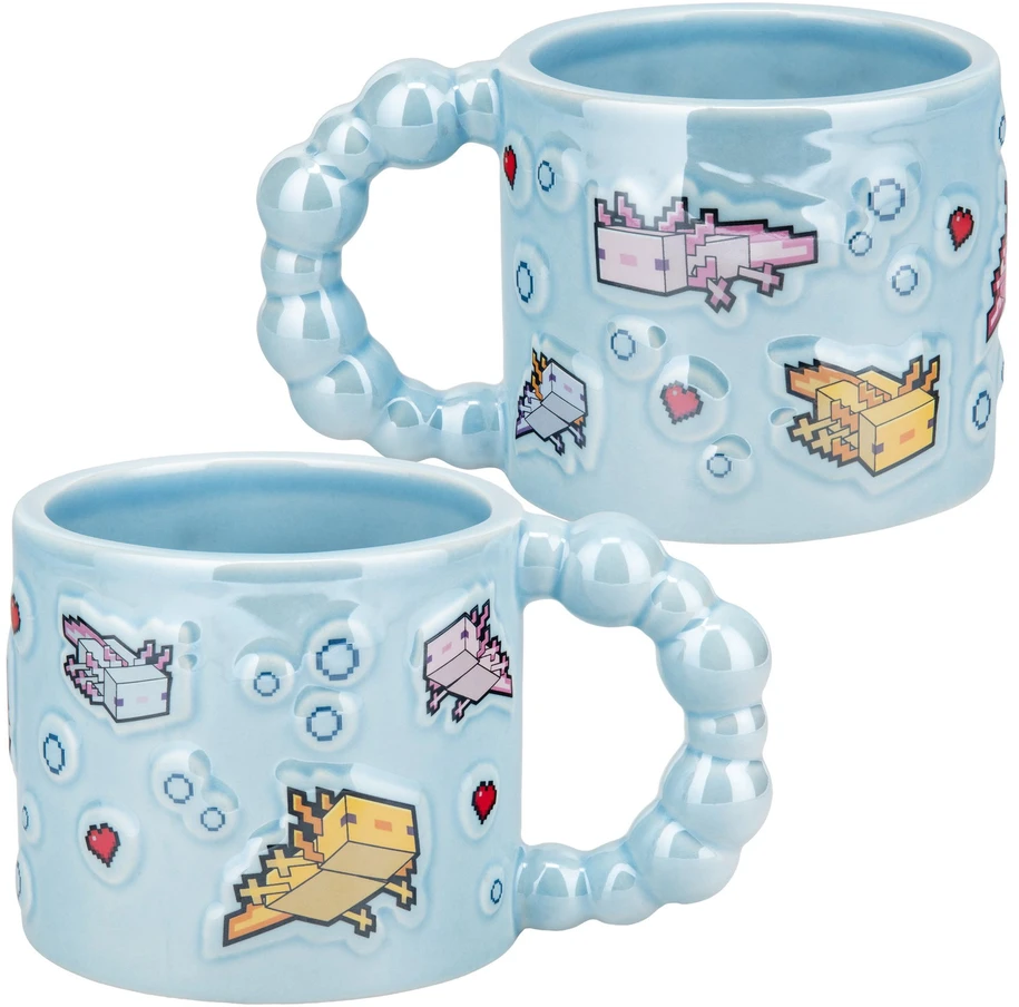 Paladone Minecraft - Axolotl Bubble Shaped Mug puodelis | 400 ml