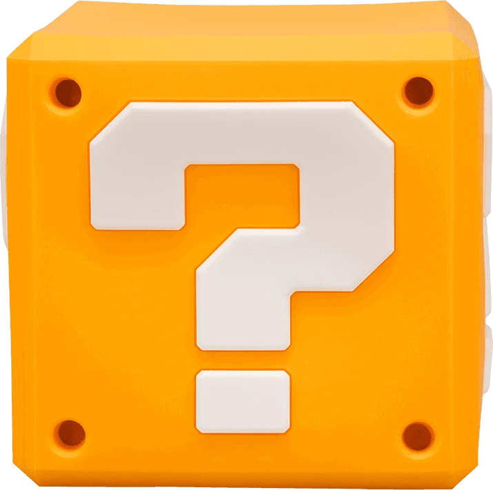 Paladone Super Mario - klausimų blokas „SquishyGlo Light“