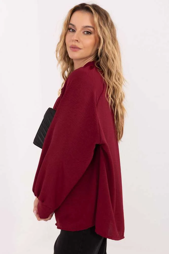 Palaidinė bordo atspalvio Makadamia – elegancijai ir jaukumui kasdienai.