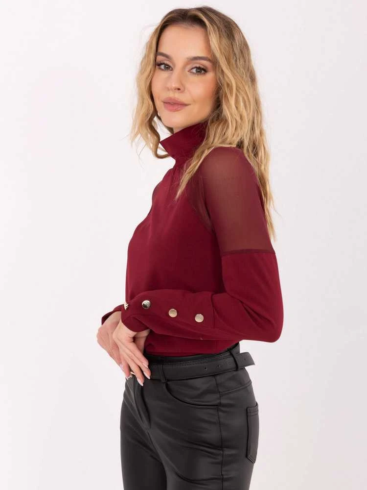 Palaidinė bordo spalvos Makadamia – elegancijai ir jaukumui kasdien.