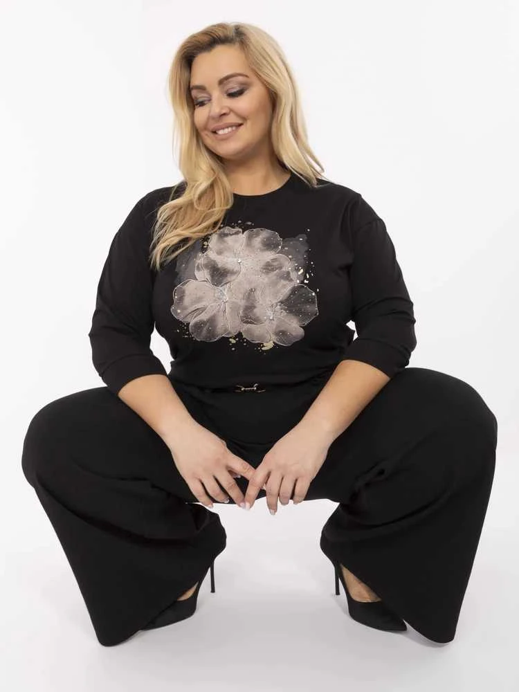Palaidinė juoda elegantiška