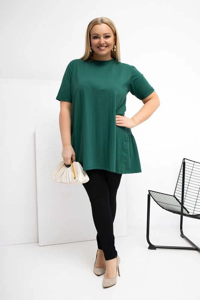 Palaidinė moterims plus size tamsiai žalia