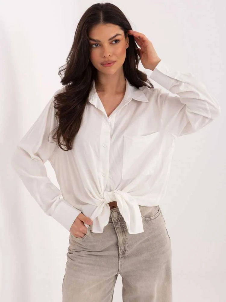 Palaidinė moteriška balta oversize