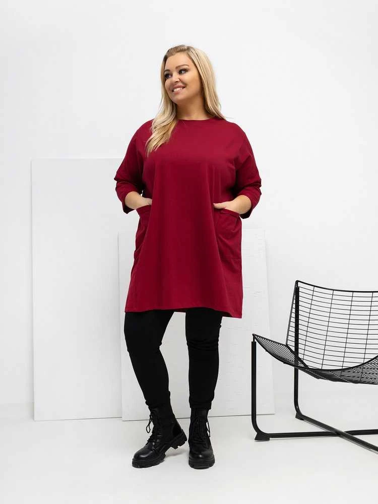 Palaidinė moteriška bordo spalvos RV