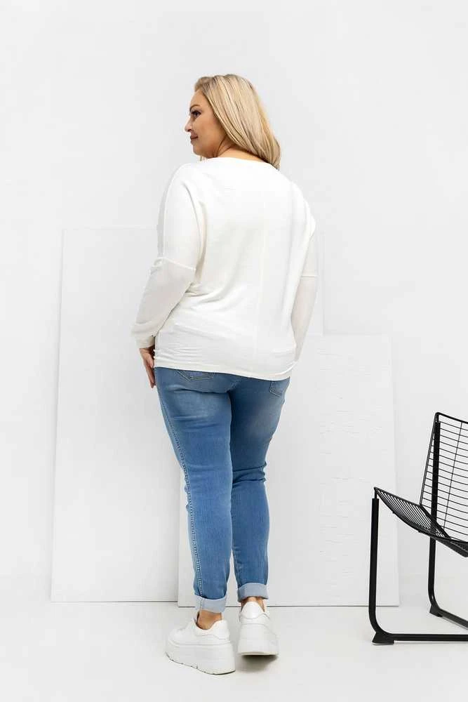 Palaidinė moteriška ecru spalvos plus size RV