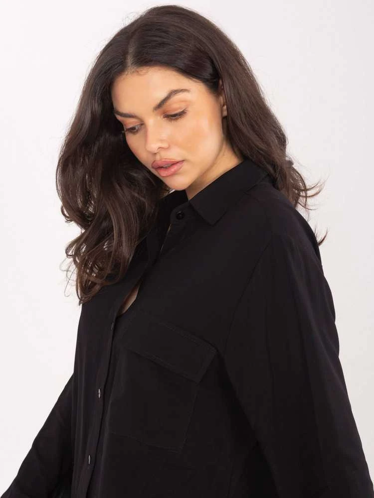 Palaidinė moteriška juoda oversize