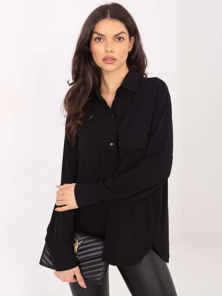 Palaidinė moteriška juoda oversize