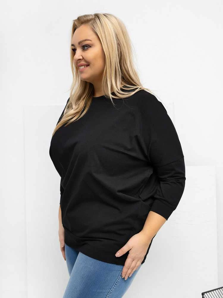 Palaidinė moteriška juoda plus size RV