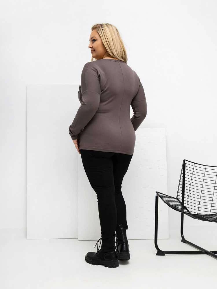 Palaidinė moteriška ruda plus size RV