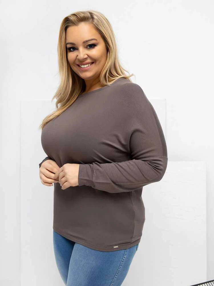 Palaidinė moteriška ruda plus size RV