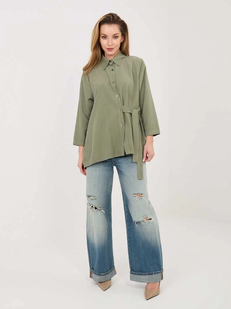 Palaidinė oversize chaki spalvos
