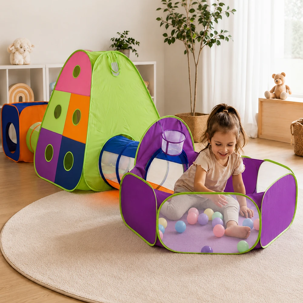 Kruzzel 5-in-1 Children's Tent with Tunnels