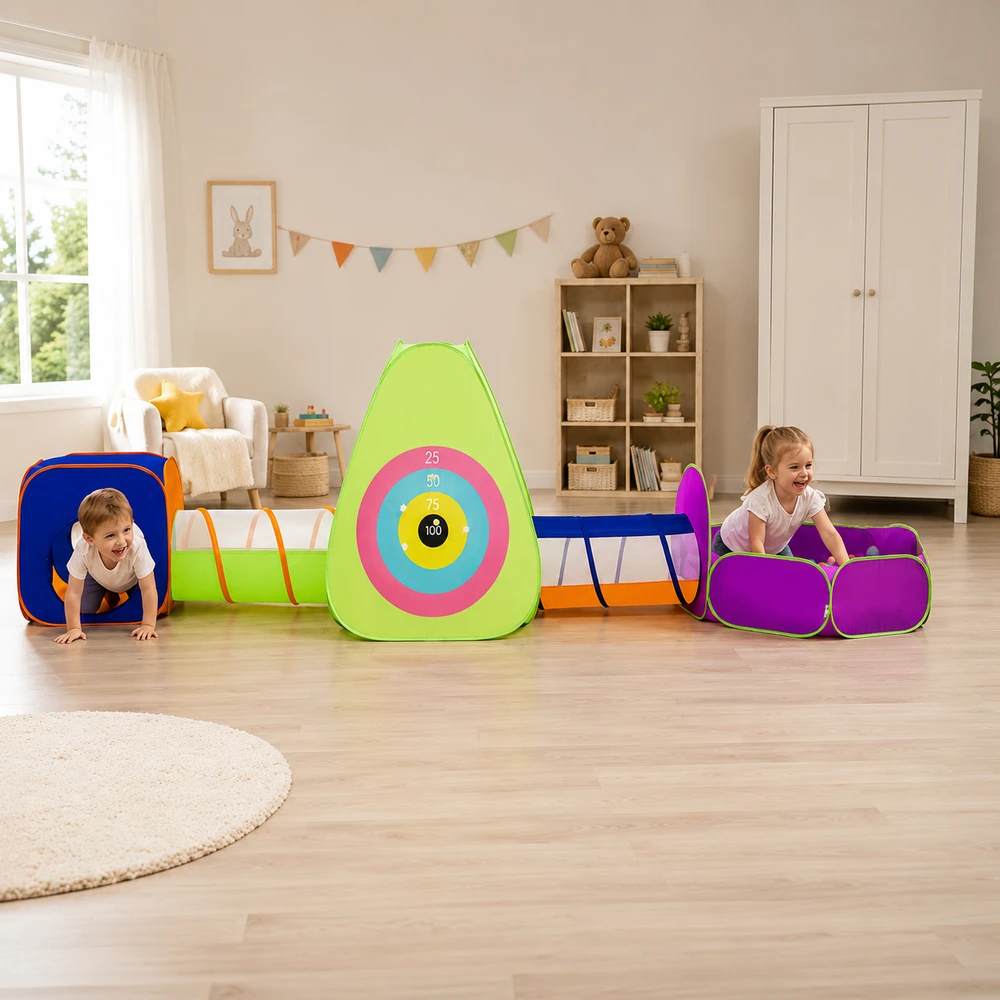 Kruzzel 5-in-1 Children's Tent with Tunnels