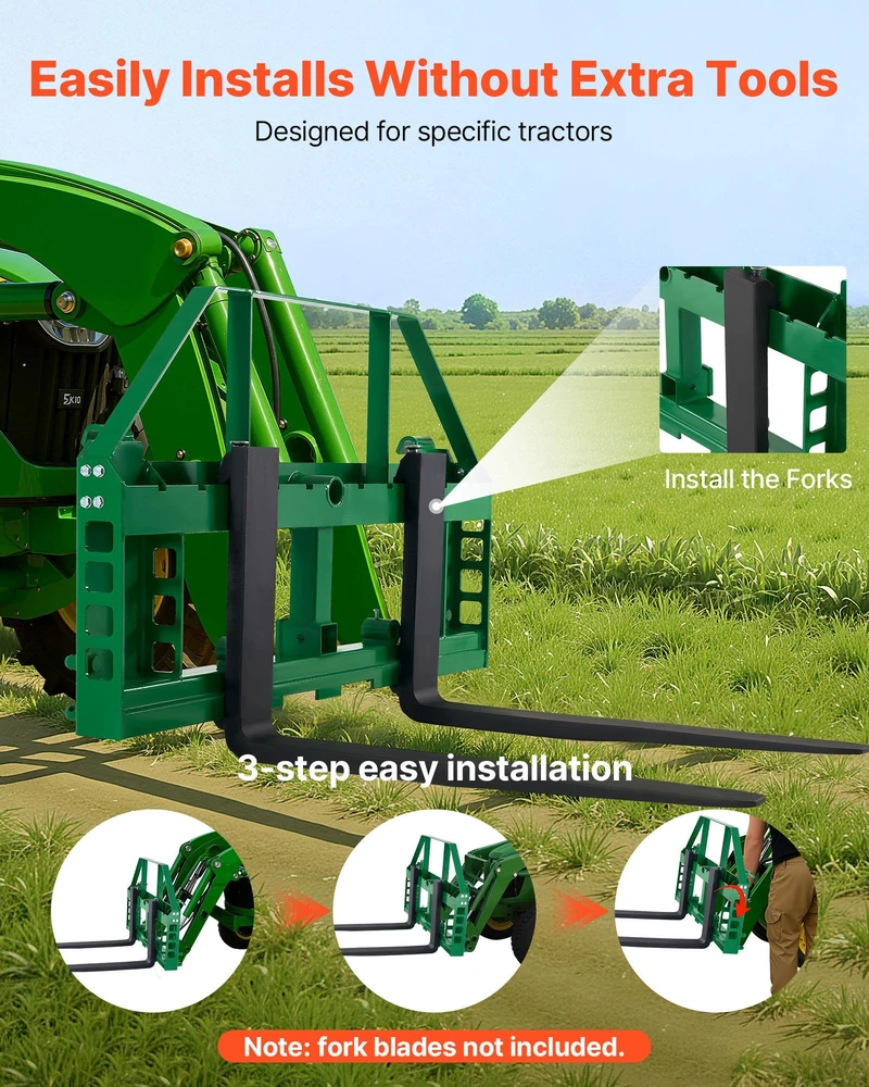 VEVOR Krautuvų palečių rėmas John Deere