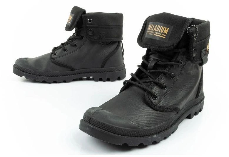 Palladium Moteriški laisvalaikio aukšto aulo sportbačiai su padengimu, madingi, juodi