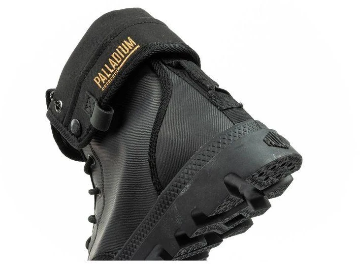 Palladium Moteriški laisvalaikio aukšto aulo sportbačiai su padengimu, madingi, juodi