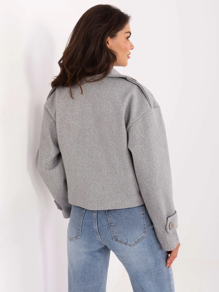 Paltas moterims -IT-KR-A9558.62-pilka