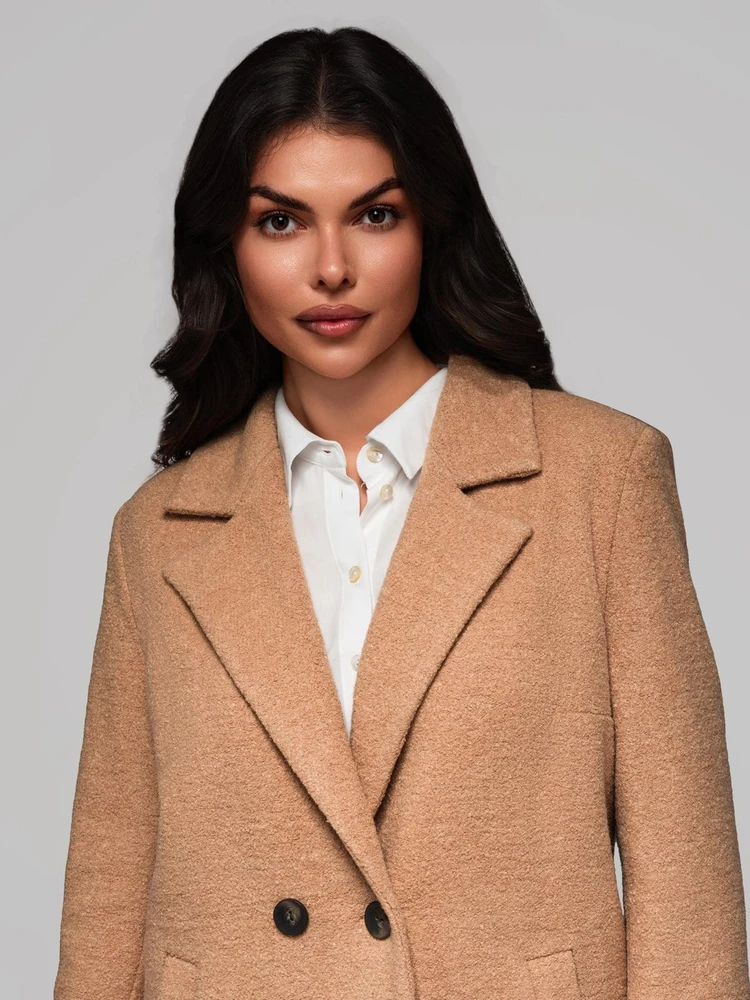 Paltas moterims rudas CLR041