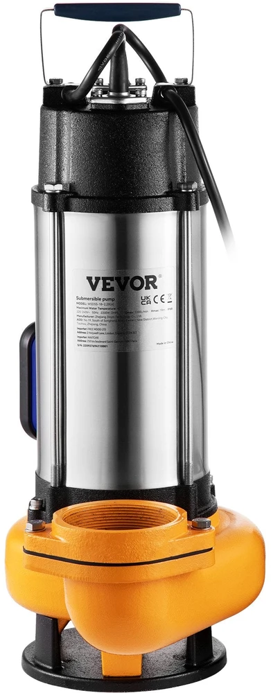 VEVOR Panardinamas vandens siurblys 2200W su plūduriu