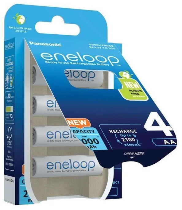 PANASONIC ENELOOP AA 2000mAh 4 vnt.