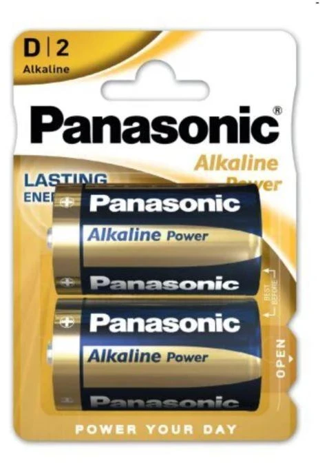 PANASONIC LR20 D tipo baterijos, 2 vnt. lizdinėje pakuotėje