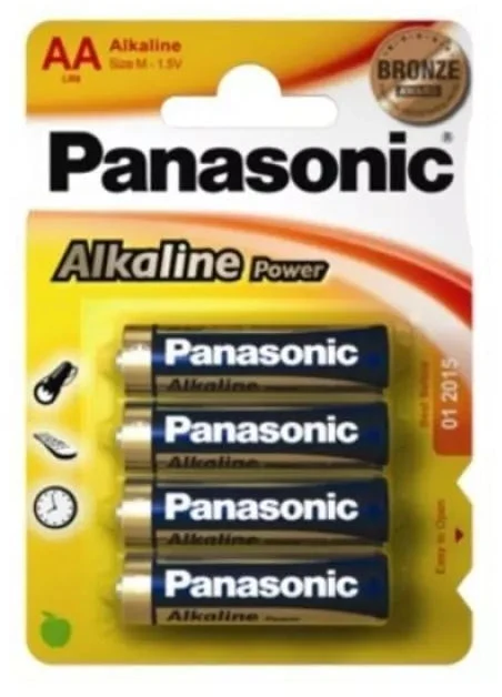 PANASONIC LR6 AA baterijos, blisterio pakuotė po 4 vnt.