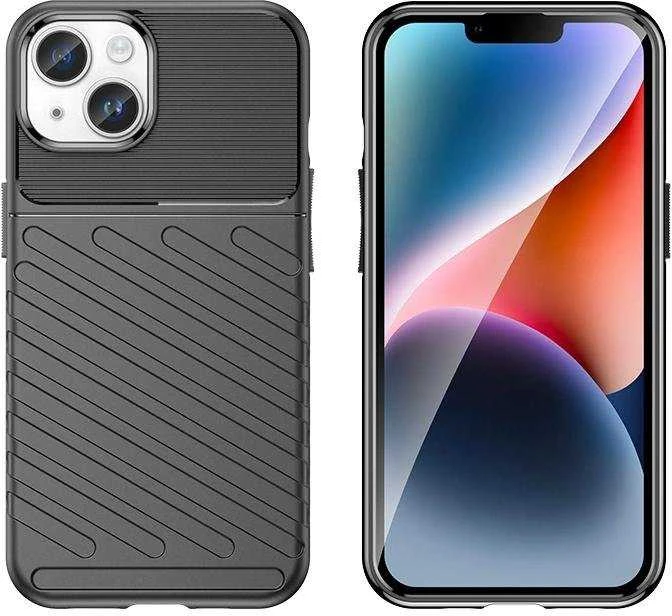 Hurtel Armored iPhone 15 Plus Thunder – dėklas telefonui juodos spalvos