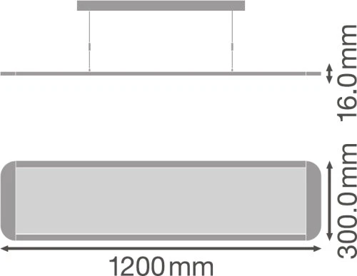 Ledvance Panelė DIRECT/INDIRECT 1200 UGR<19 36 W 3000 K WT