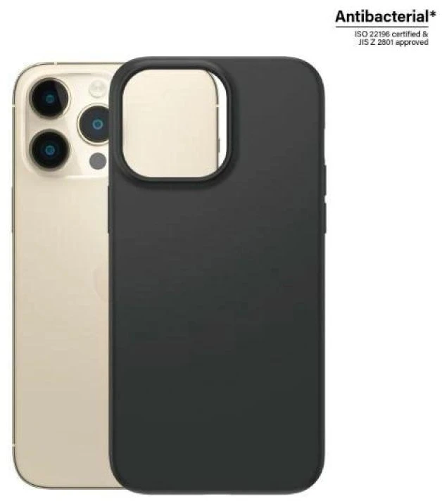 Panzer Glass PanzerGlass | Biologiškai skaidus dėklas | Nugaros apsauga | Apple | iPhone 14 Pro Max | Biologinis plastikas | Juodas | Suderinamas su belaidžiu įkrovimu; Karinio laipsnio standartas; 100% kompostuojamas
