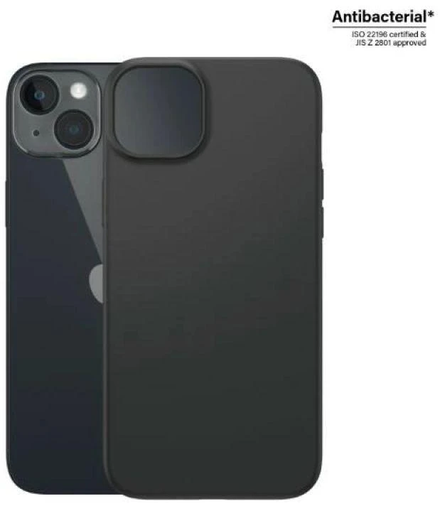 Panzer Glass PanzerGlass | Biologiškai skaidus dėklas | Nugaros apsauga | Apple | iPhone 14 Plus | Biologinis plastikas | Juodas | Suderinamas su belaidžiu įkrovimu; Karinio laipsnio standartas; 100% kompostuojamas