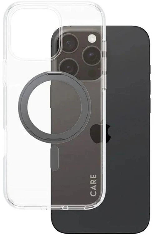 Panzer Glass CARE by PanzerGlass Feature Kickstand Case Apple iPhone 16 Pro Max 6.9" dėklas telefonui juodos spalvos/dėklas telefonui juodos spalvos MagSafe 1324