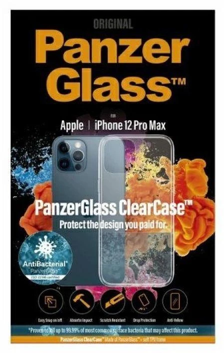 Panzer Glass PanzerGlass ClearCase iPhone 12 Pro Max 6,7" antibakterinis skaidrus