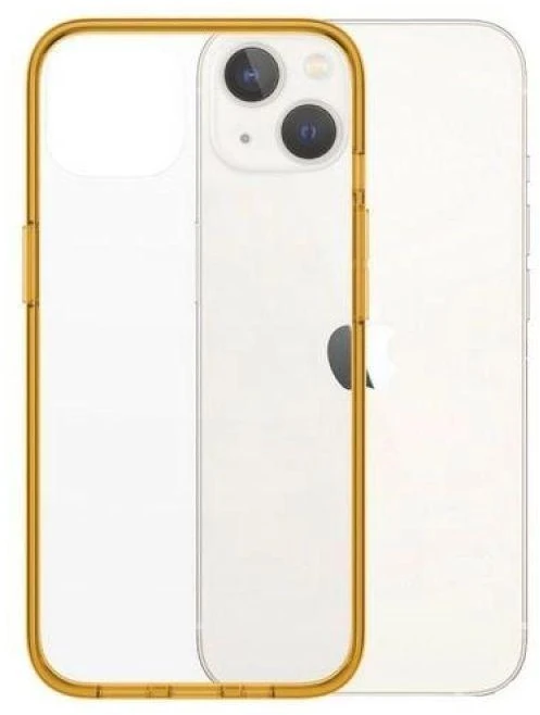 Panzer Glass PanzerGlass Clearantibacterial Military Grade certificate Apple iPhone 13 / 14 / 15 - dėklas telefonui skaidrus ir geltonos spalvos