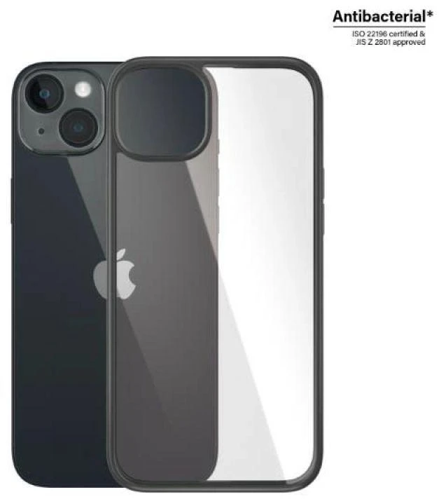 Panzer Glass PanzerGlass | ClearCase su Juodas rėmeliu | Byla | Apple | iPhone 14 Plus | Juodas | Karinio laipsnio standartas; Atsparus įbrėžimams; Atsparus smūgiams; Antibakterinis; 100% perdirbta rėmo medžiaga