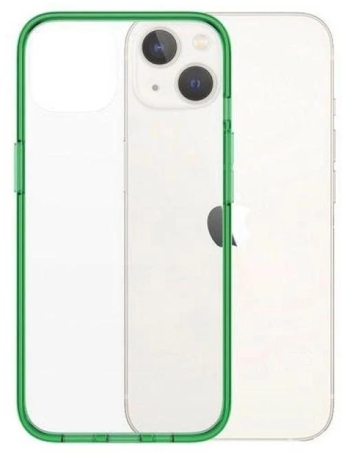 Panzer Glass PanzerGlass Clearantibacterial Military Grade certificate Apple iPhone 13 / 14 / 15 - dėklas telefonui skaidrus ir žalios spalvos