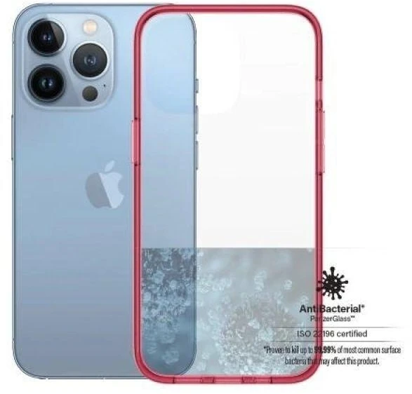 Panzer Glass PanzerGlass Clearantibacterial Military Grade certified Apple iPhone 13 Pro - dėklas telefonui skaidrus ir rožinės spalvos