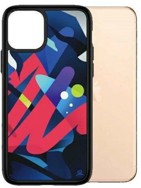 Panzer Glass PanzerGlass ClearCase antibakterinis Mikael B Limited Artist Edition dėklas, skirtas iPhone 11 Pro Max - įvairiaspalvis