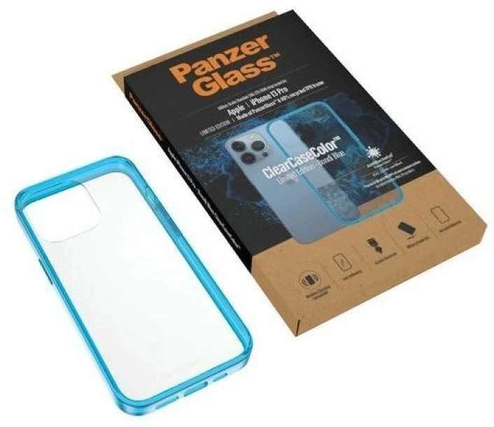 Panzer Glass PanzerGlass ClearAntibacterial Military Grade Certified Apple iPhone 13 Pro - dėklas telefonui skaidrus Mėlyna