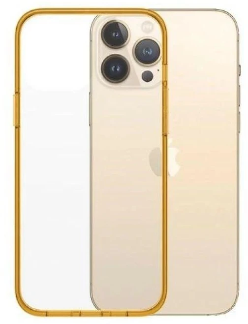 Panzer Glass PanzerGlass ClearAntibacterial Military Grade Certified Apple iPhone 13 Pro Max - d4klas telefonui skaidrus ir geltonos spalvos