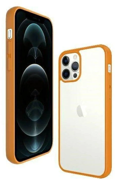 Panzer Glass PANZERGLASS CLEAR CASE IPHONE 12 / 12 PRO ANTIBACTERIAL Oranžinis