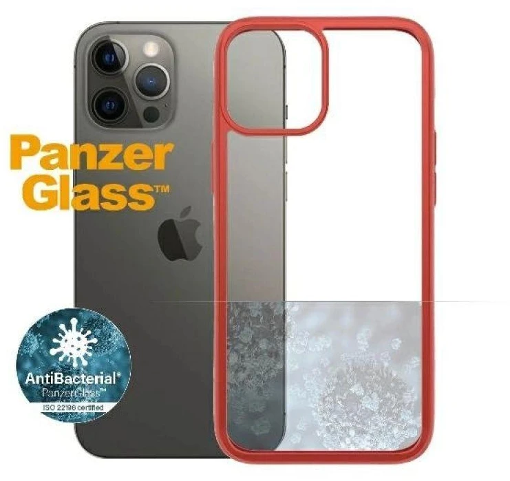 Panzer Glass PanzerGlass Clear Apple iPhone 12 Pro Max - dėklas telefonui skaidrus ir raudonos spalvos