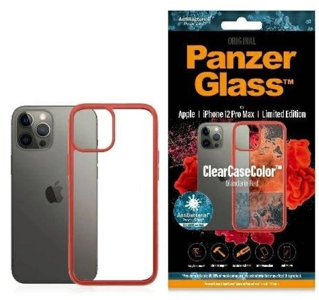 Panzer Glass PanzerGlass Clear Apple iPhone 12 Pro Max - dėklas telefonui skaidrus ir raudonos spalvos